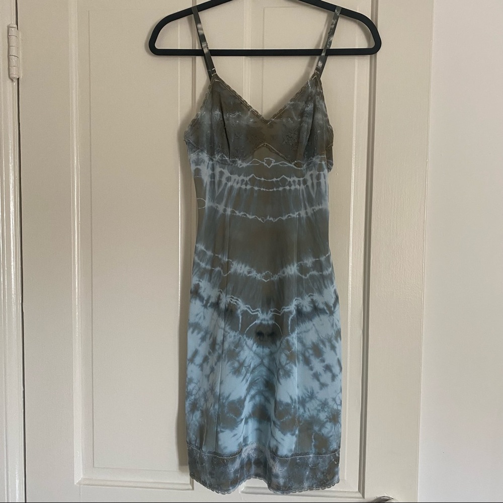 Vintage tie dyed slip dress